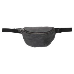 Mit Logo Print Schwarz Bauchtasche Kunstleder