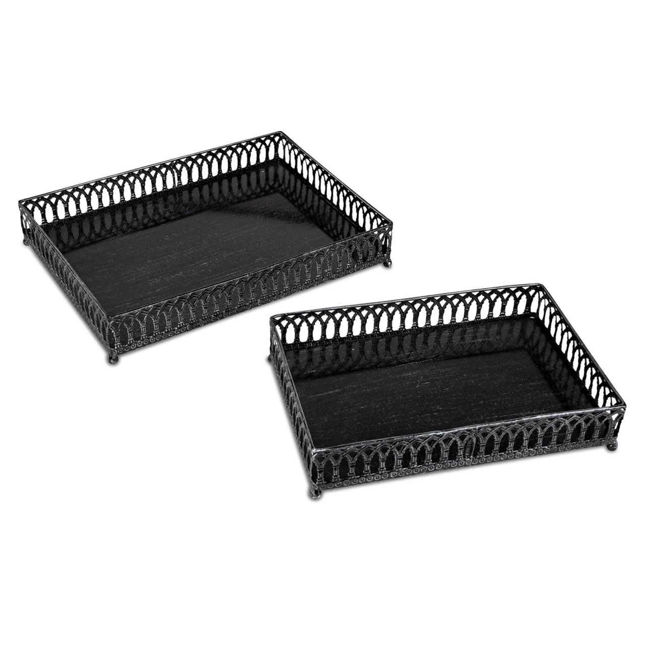 Formano Hyde Park Deko Tabletts 2er-Set Aus Metall Eckig 3 Formano Hyde Park Deko Tabletts 2er-Set Aus Metall Eckig