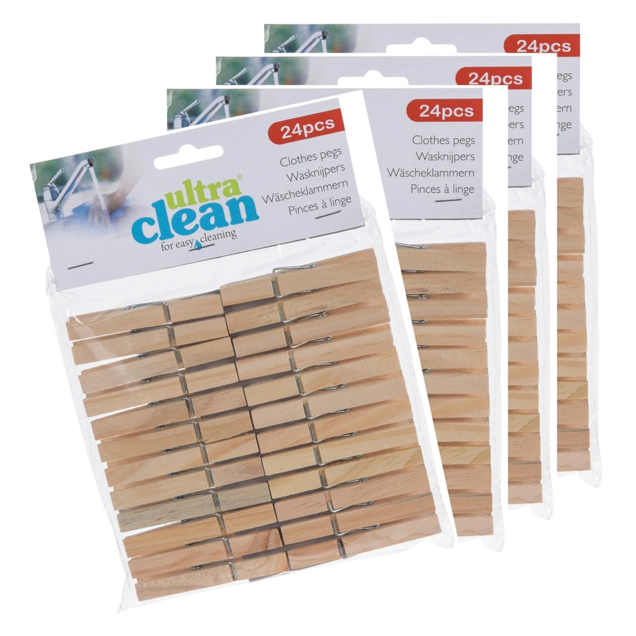 HTI-Living Holz Wäscheklammern, 96 Stück 4 HTI-Living Holz Wäscheklammern, 96 Stück – Bild 2