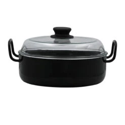 Riess Mit Glasdeckel Schmorpfanne Emaille 28cm