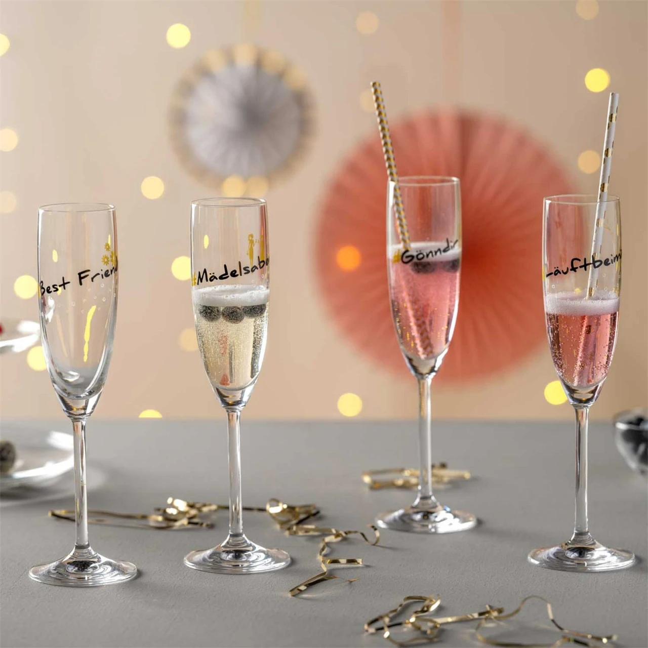 Leonardo PRESENTE Sektglas 200 Ml 'Mädelsabend' 4 Leonardo PRESENTE Sektglas 200 Ml 'Mädelsabend' – Bild 2