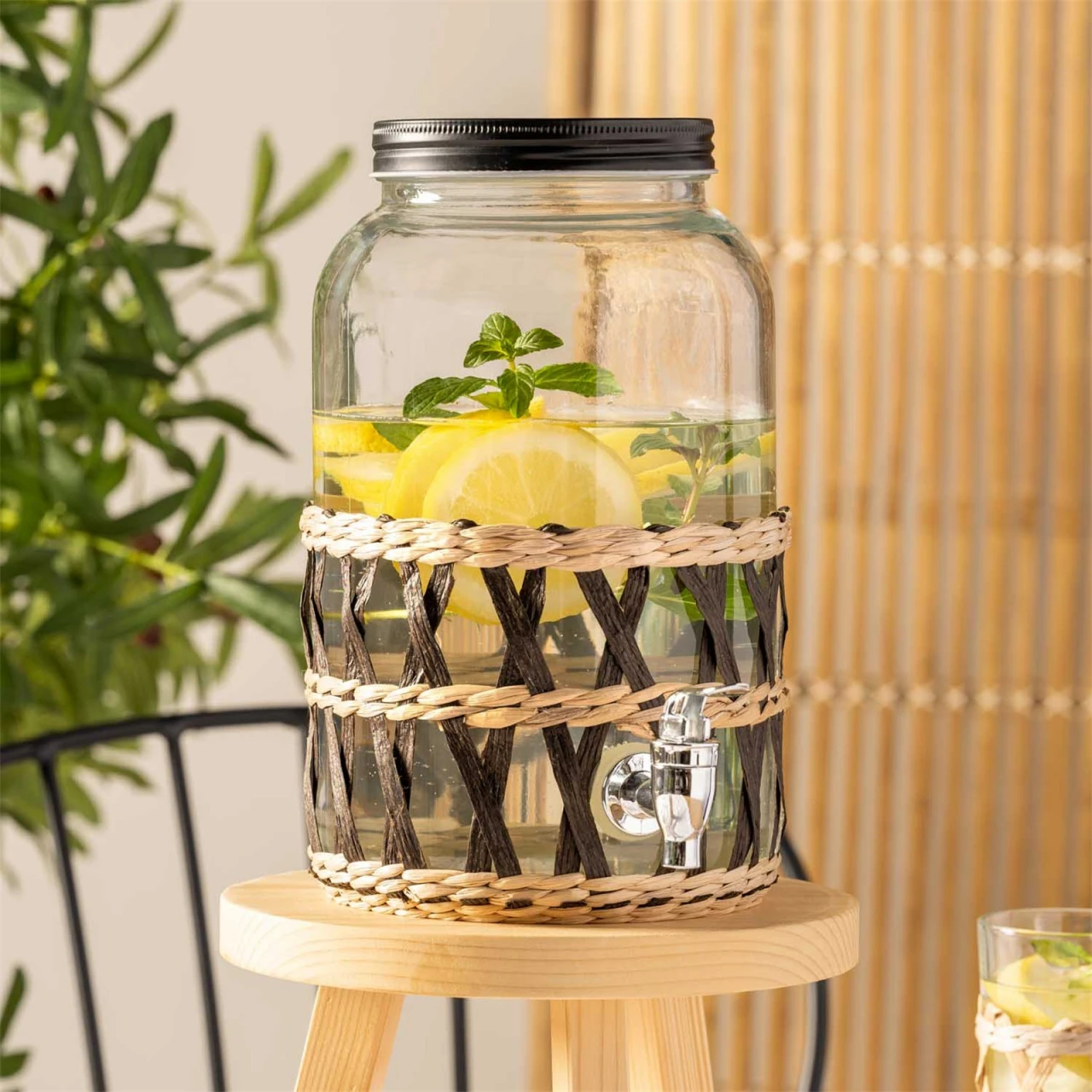 Leonardo GARDA Getränkespender 3,4 Liter Mit Geflecht 4 Leonardo GARDA Getränkespender 3,4 Liter Mit Geflecht – Bild 2