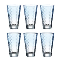Leonardo Optic Trinkglas Hellblau, 6er