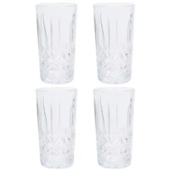 HTI-Living Geschliffen Tringläser-Set 260 Ml, 4 Stück