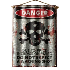 HTI-Line Danger Blechschild