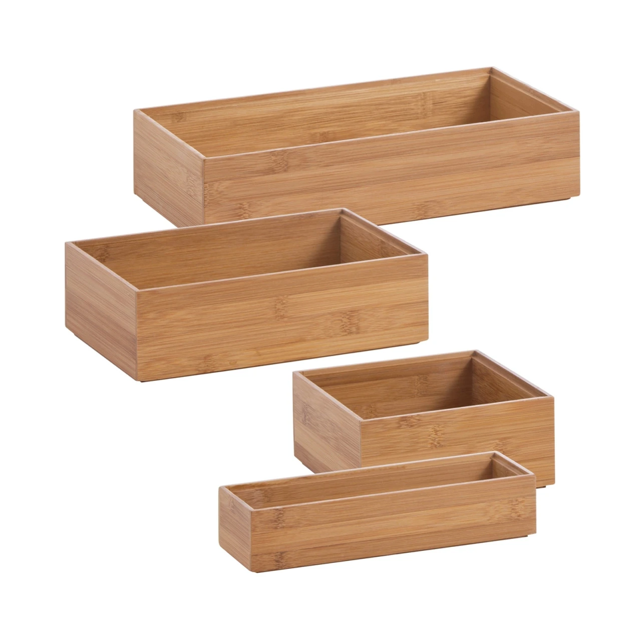 HTI-Living 4er-Set Ordnungsboxen Holz 3 HTI-Living 4er-Set Ordnungsboxen Holz