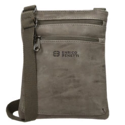 Taupe Schultertasche Herren