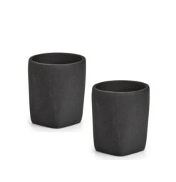 HTI-Living Dark Stone Zahnputzbecher 2er Set