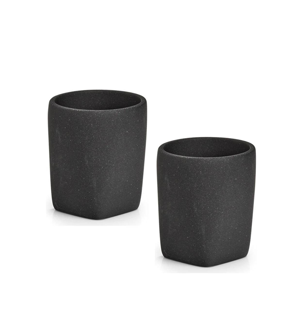 HTI-Living Dark Stone Zahnputzbecher 2er Set 3 HTI-Living Dark Stone Zahnputzbecher 2er Set