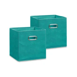 HTI-Living Petrol 2er-Set Aufbewahrungsbox Vlies