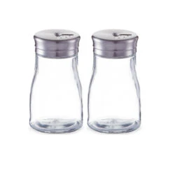 Neuetischkultur Mit Edelstahldeckel Glas-Gewürzstreuer, 2er Set