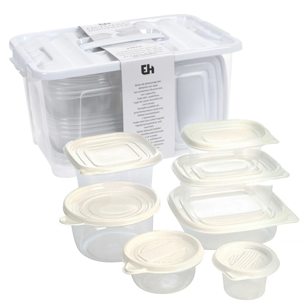 Neuetischkultur Kunststoff Vorratsdosen-Set, 27 Teile 5 Neuetischkultur Kunststoff Vorratsdosen-Set, 27 Teile – Bild 3