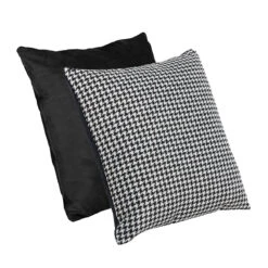 HTI-Living Hahnentritt Und Schwarz Kissen Nathalie 2er-Set