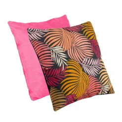 HTI-Living Leaf Rot Und Pink Kissen Nathalie 2er-Set
