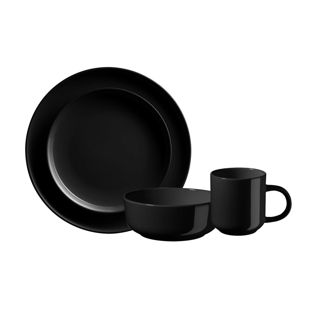 Neuetischkultur Alenia Schwarz Kombiservice 16-teilig 3 Neuetischkultur Alenia Schwarz Kombiservice 16-teilig