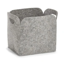 HTI-Living Hoch Filzkorb Grau