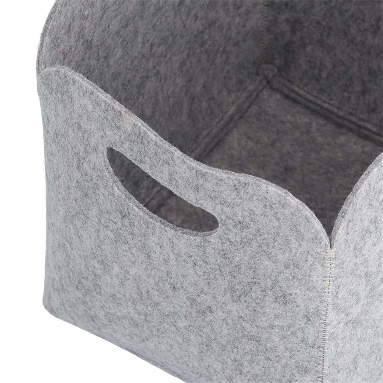 HTI-Living Hoch Filzkorb Grau 4 HTI-Living Hoch Filzkorb Grau – Bild 2