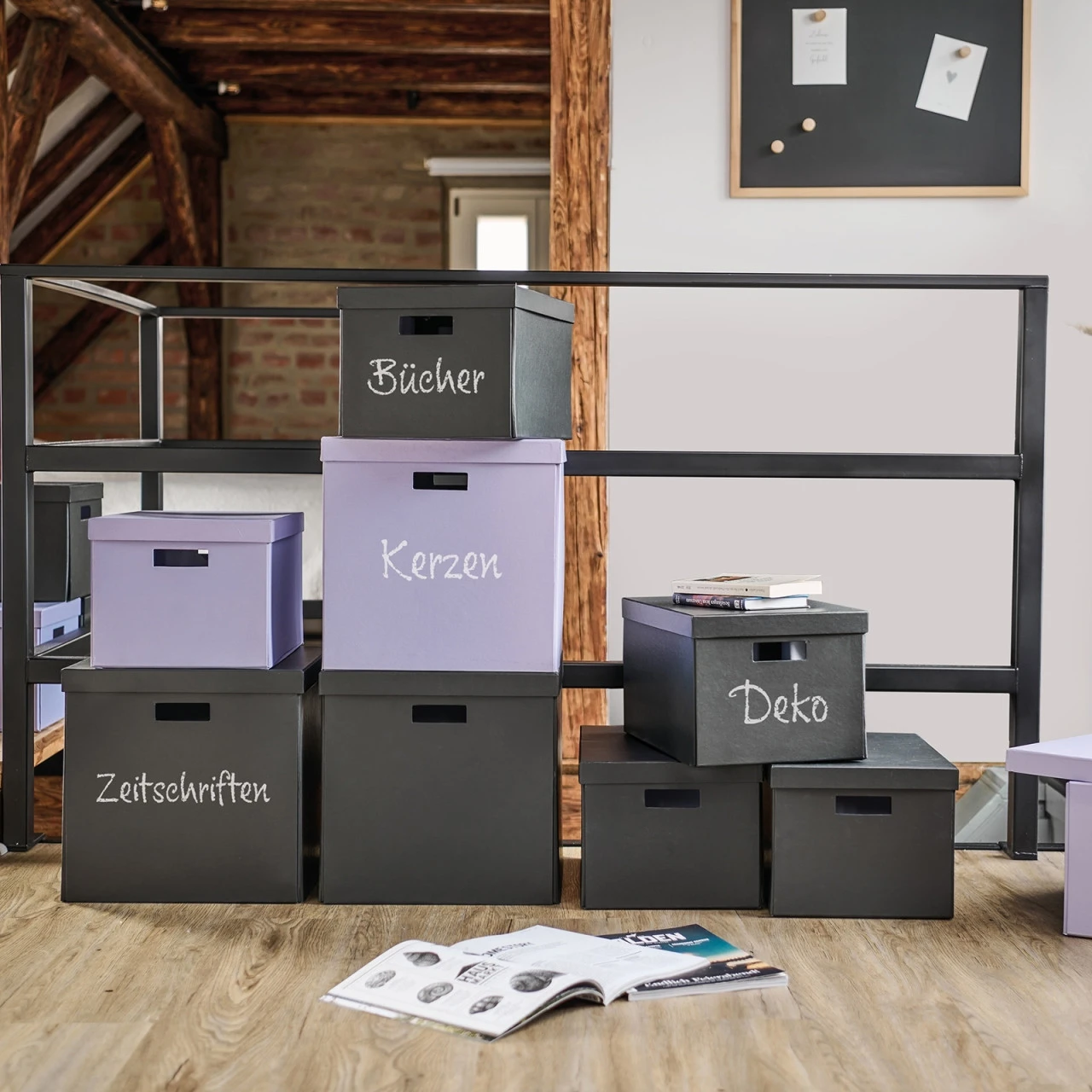 HTI-Living 33,5x33x32 Aufbewahrungsbox Karton 6 HTI-Living 33,5x33x32 Aufbewahrungsbox Karton – Bild 4