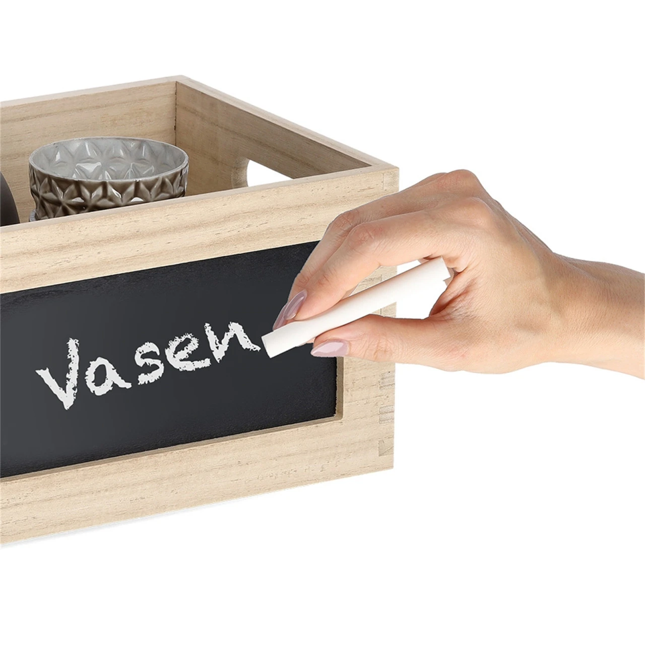 HTI-Living Holz Allzweckkiste Mit Tafel 4 HTI-Living Holz Allzweckkiste Mit Tafel – Bild 2