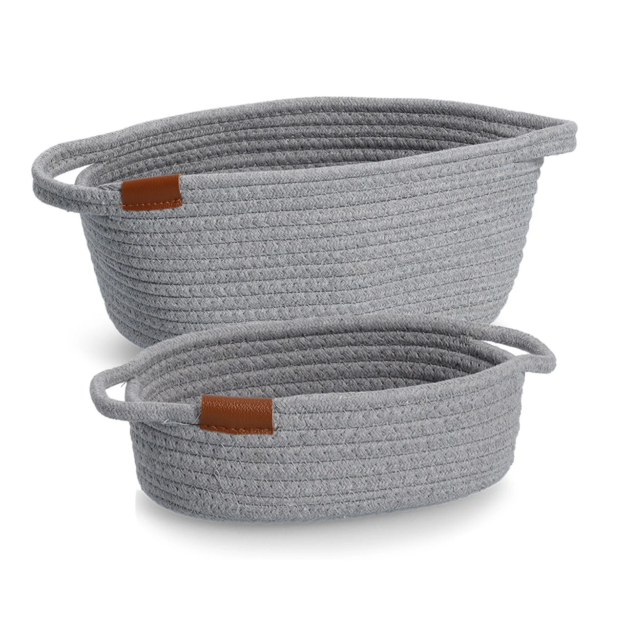 HTI-Living Grau Aufbewahrungskorb Geflochten, 22x17 5 HTI-Living Grau Aufbewahrungskorb Geflochten, 22x17 – Bild 3