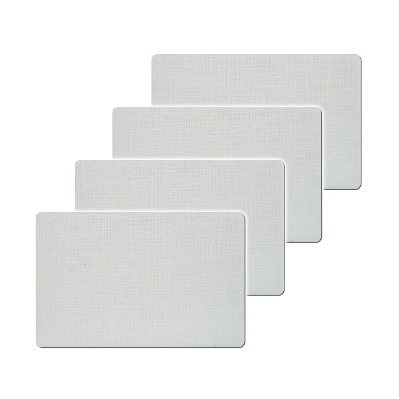 HTI-Living Weiß Kunststoff Platzset 4er Set 3 HTI-Living Weiß Kunststoff Platzset 4er Set