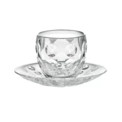 Neuetischkultur Transparente Punkte Tasse Mit Untertasse, Kunststoff