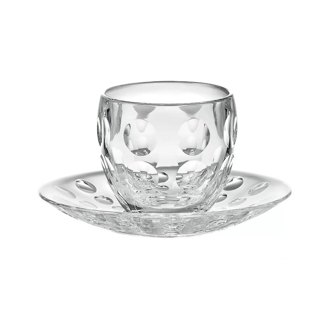 Neuetischkultur Transparente Punkte Tasse Mit Untertasse, Kunststoff 3 Neuetischkultur Transparente Punkte Tasse Mit Untertasse, Kunststoff