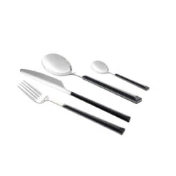 Neuetischkultur Marble Black Besteck-Set 24-teilig