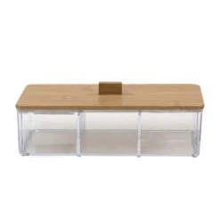 Neuetischkultur Kunststoff Mit Bambusdeckel Aufbewahrungsbox